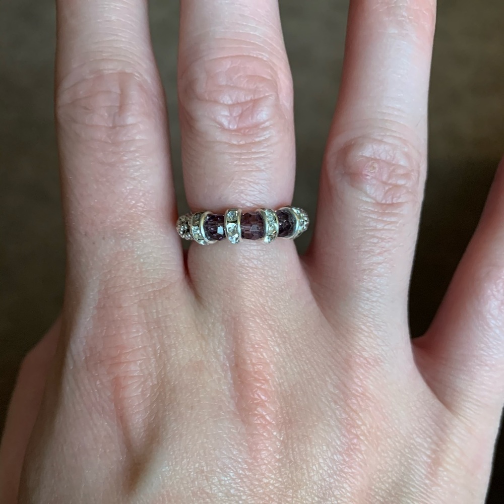 Pandora amethyst ring